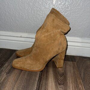 Tan Suede Boots From Miss Lola size 6